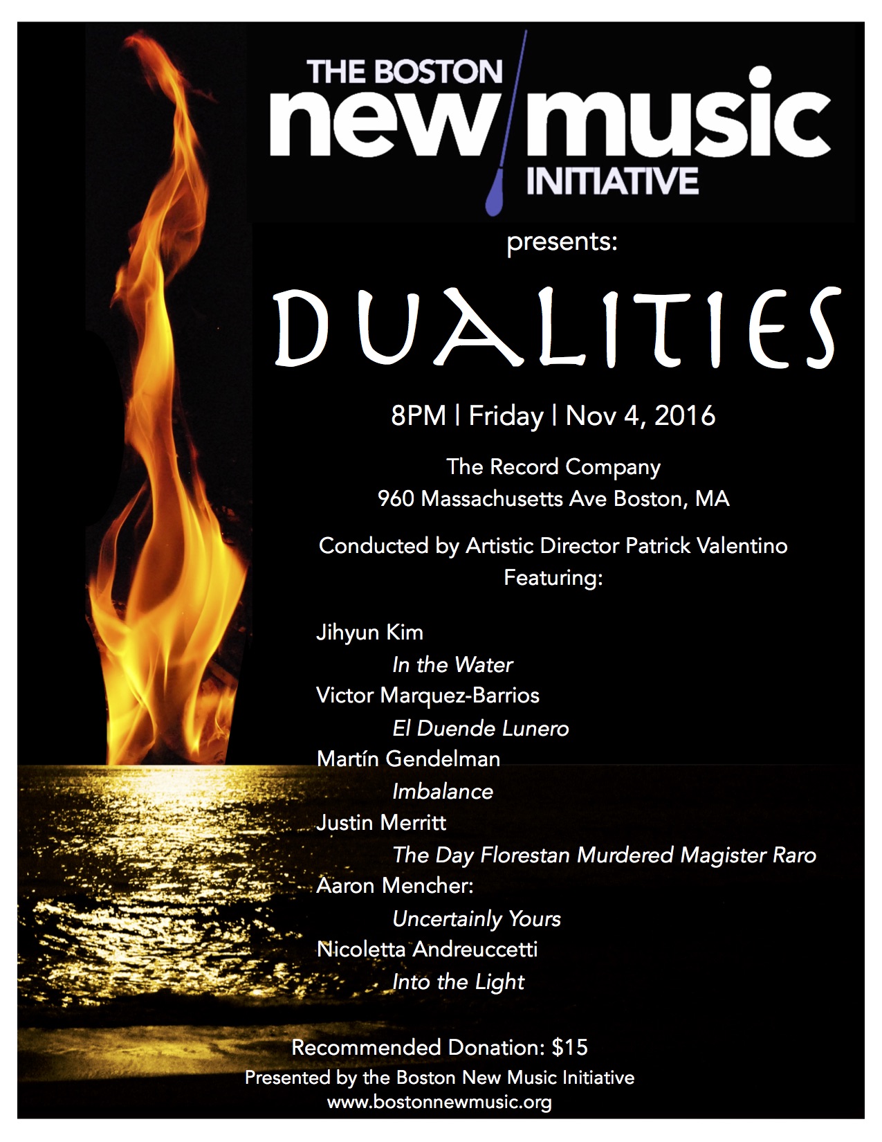 BNMI Presents Dualities to Open Eighth Season at The Record Company in Boston